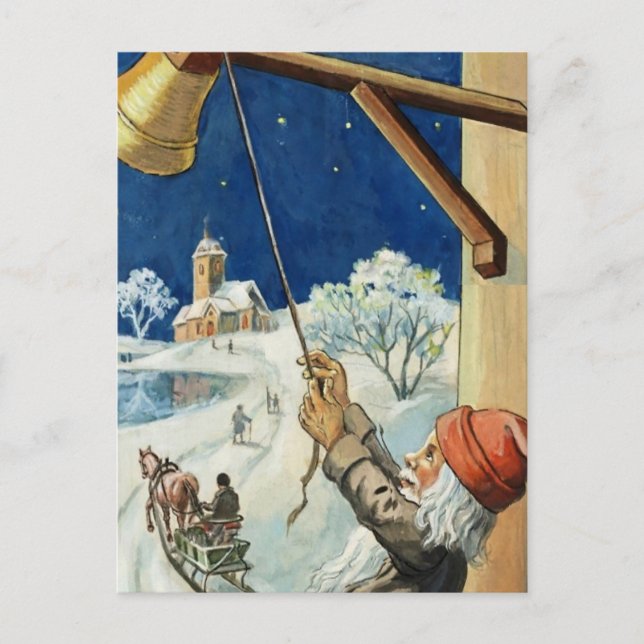 “Ringing the Bell” by Jenny Nystrom Postcard (Front)