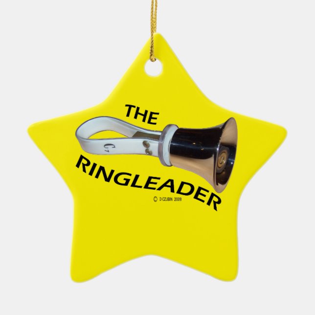 Ringleader Ceramic Ornament (Front)