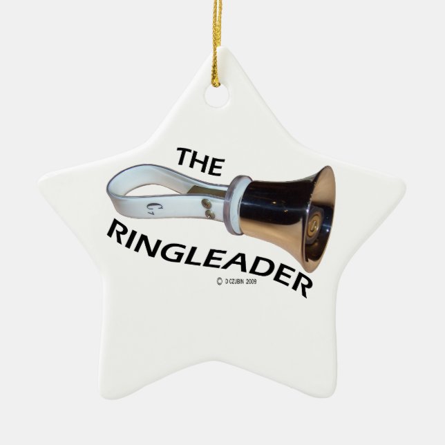 Ringleader Ceramic Ornament (Front)