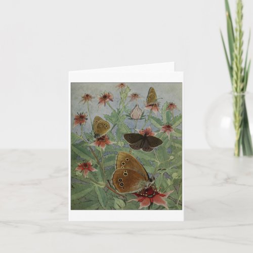 Ringlet Butterfly Card