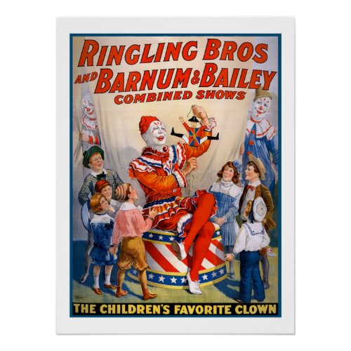 Ringling Bros and Barnum  Bailey Circus Poster