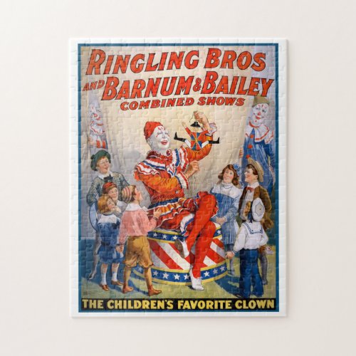 Ringling Bros and Barnum  Bailey Circus Poster Jigsaw Puzzle