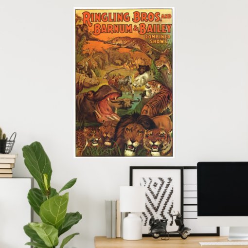 Ringling Bros and Barnum & Bailey Combined Shows Poster | Zazzle