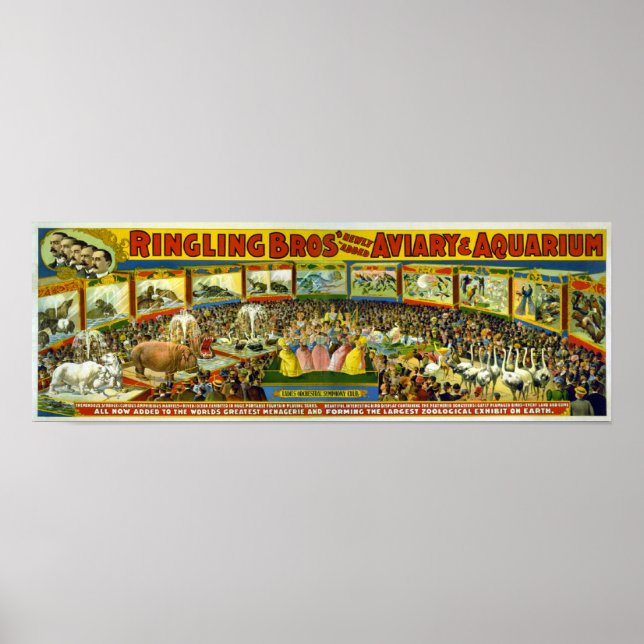 Ringling Bros' / Aviary & Aquarium Poster (Front)