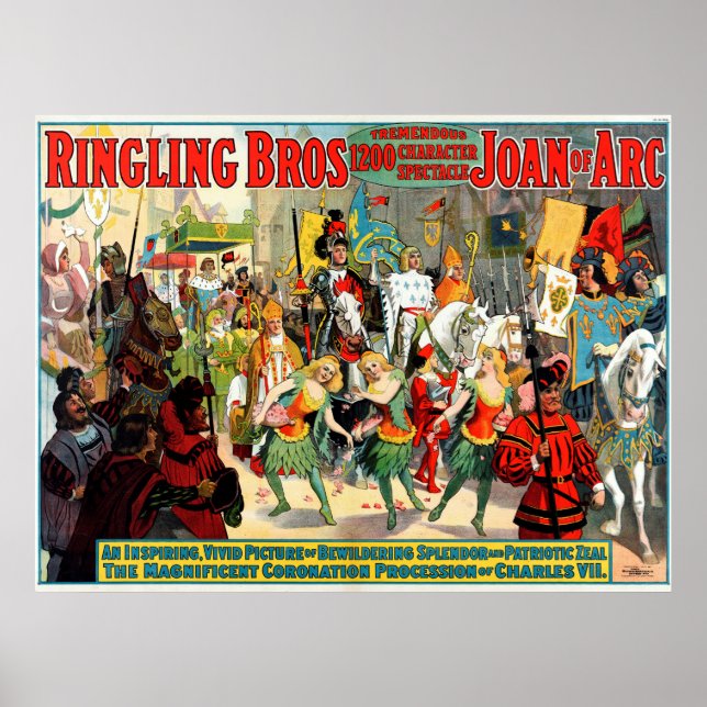 Ringling Bros: Joan of Arc Poster (Front)