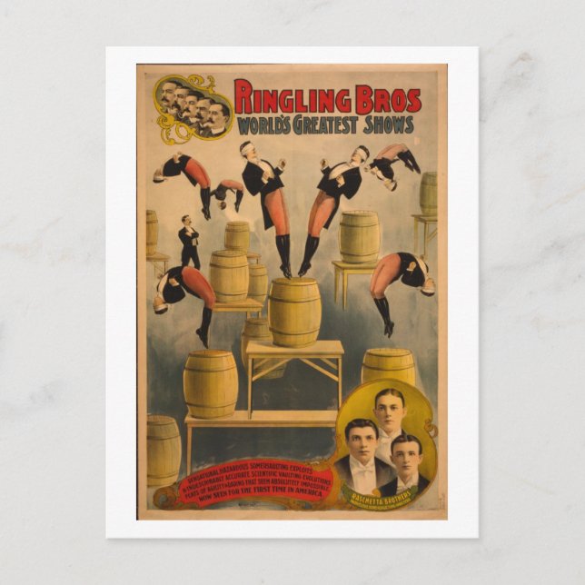 Ringling Bros. / Raschetta Bros. Postcard (Front)