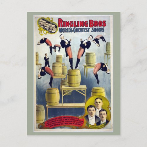 Ringling Bros Vintage Circus Postcard