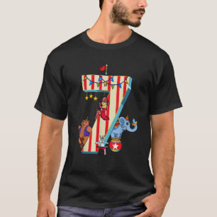 Ringmaster Kids 7th Birthday Carnival Circus Theme T-Shirt