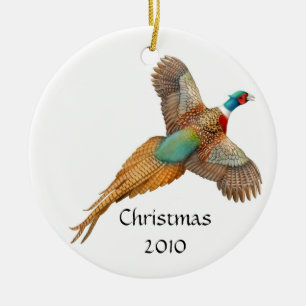 Ringneck Pheasant Customizable Ornament