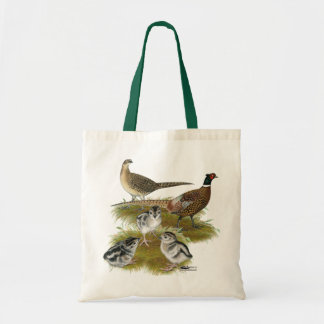 Ringneck Pheasant Family Tote Bag
