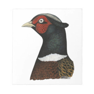 Ringneck Pheasant Head Notepad