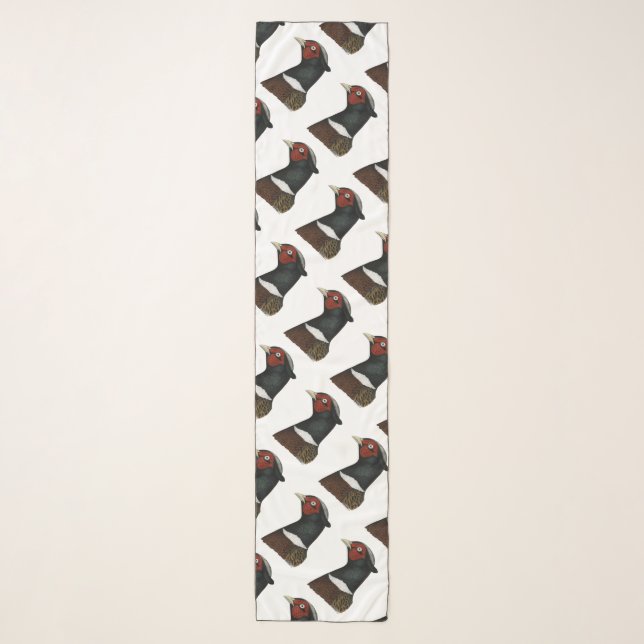 Ringneck Pheasant Head Scarf (Front)
