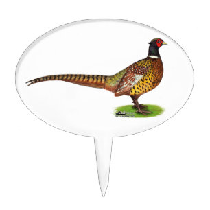 Ringneck Pheasant Rooster Cake Topper