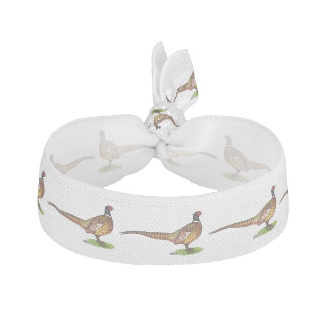 Ringneck Pheasant Rooster Hair Tie (Front)