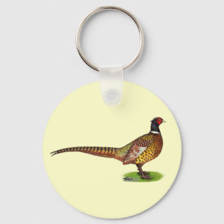 Ringneck Pheasant Rooster Keychain