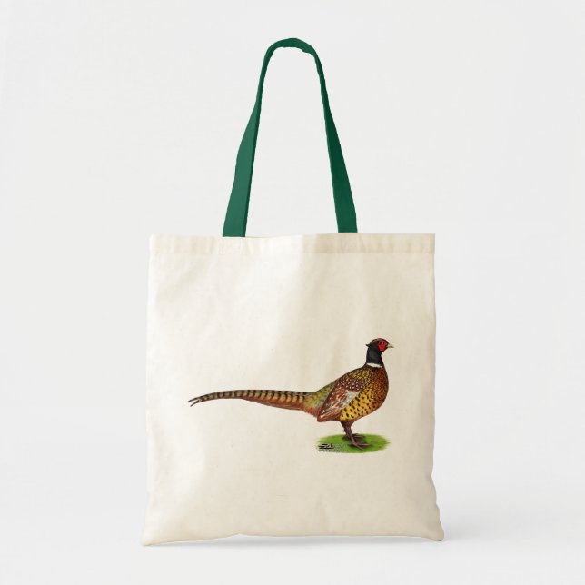 Ringneck Pheasant Rooster Tote Bag (Front)