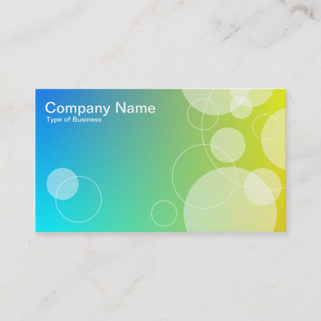 Rings and Circles 02 Business Card (Front)