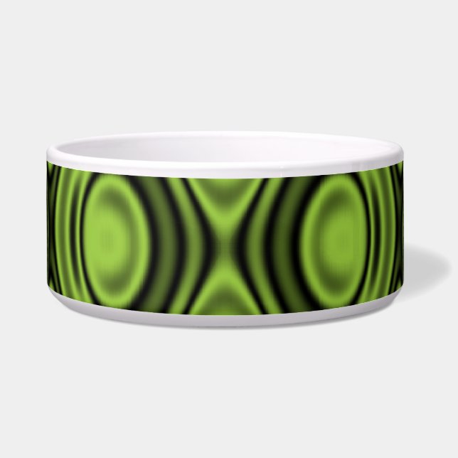 Rings and Ripples Lime Green Bowl (Front)