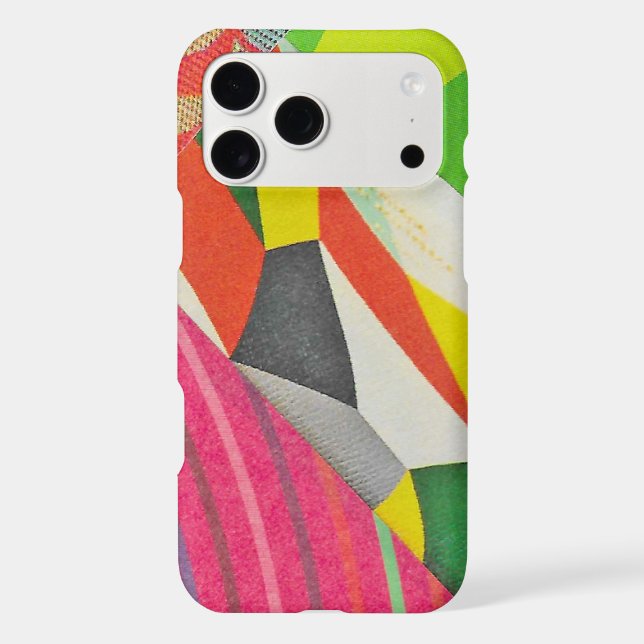 rings and tessellations collage iPhone case (Back)