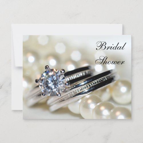 Rings and Pearls Bridal Shower Invitation