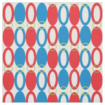 Rings | Blue And Red Fabric by KeepsakeGifts at Zazzle