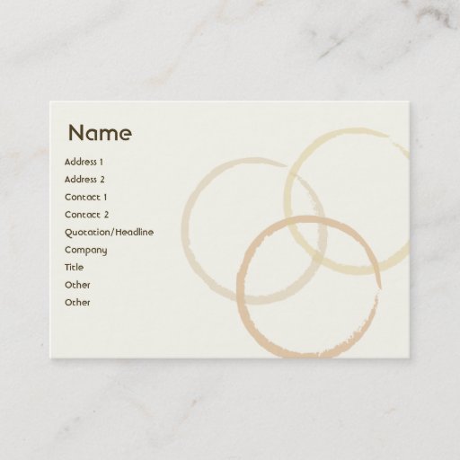 Customizable Rings - Chubby Business Cards