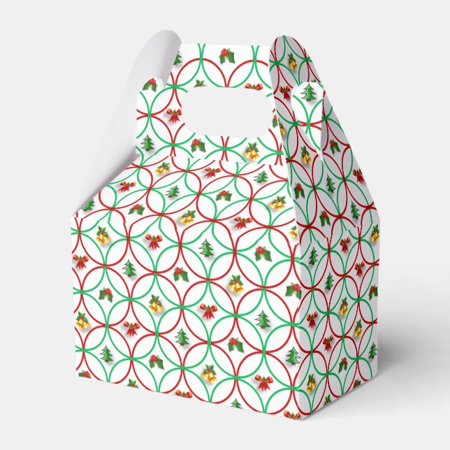 Rings Gable Christmas Favor Box (Front Side)