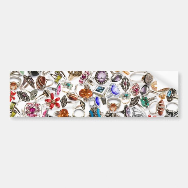 rings jewelry bumper sticker (Front)