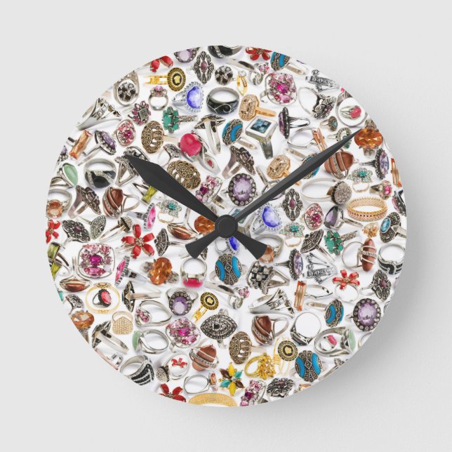 rings jewelry round clock (Front)