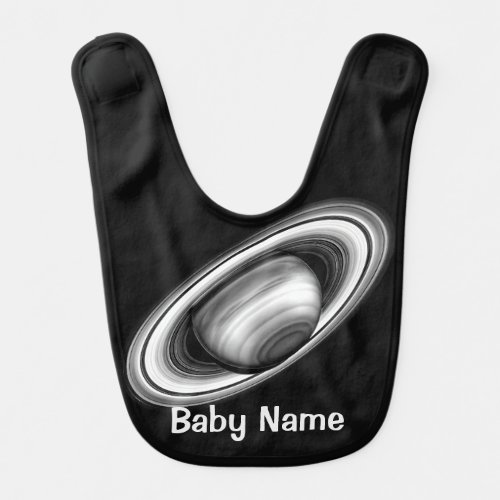 Rings of Gas Giant Saturn _ solar system Baby Bib