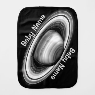 Rings of Gas Giant Saturn - solar system Burp Cloth