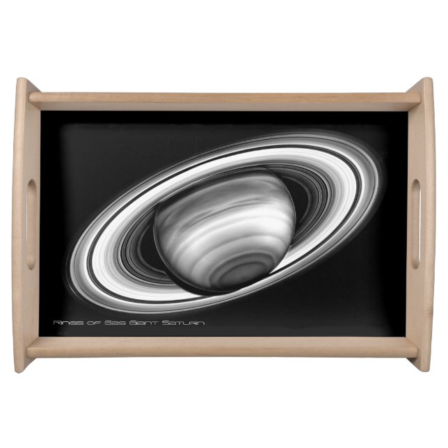 Rings of Gas Giant Saturn - solar system Serving Tray (Front)