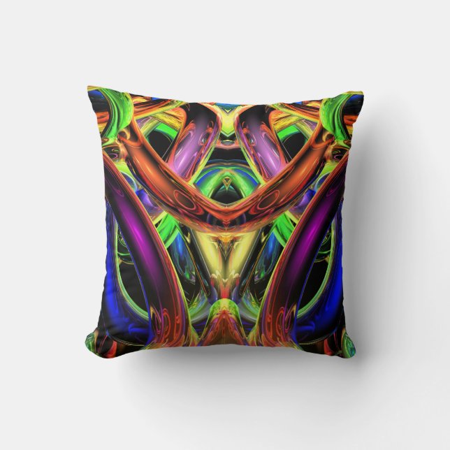 Rings of Illumination Throw Pillow (Front)