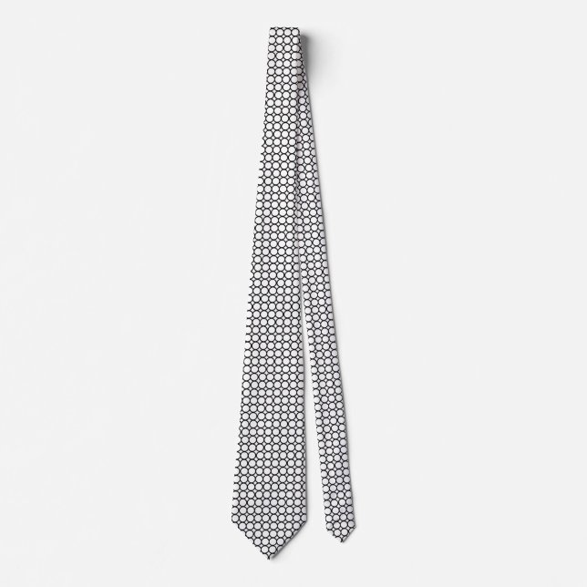 Rings Pattern Neck Tie (Front)