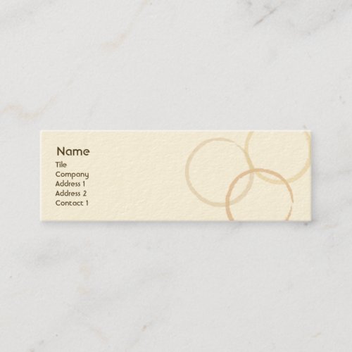 Rings - Skinny Business Card Template