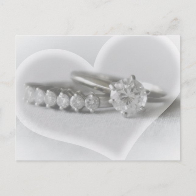 Rings with Heart Postcard (Front)