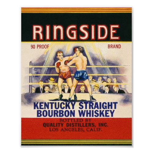 Ringside Whiskey packing label _Photo Print