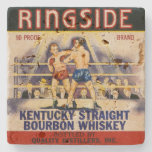 Ringside Whiskey packing label -Photo Print Stone Coaster