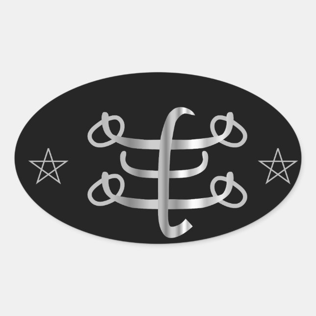 Ringstone symbol- Bahai religious icon Oval Sticker (Front)
