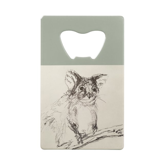 Ringtail Possum Australia Credit Card Bottle Opener (Back)