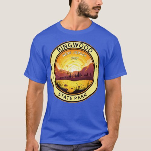 Ringwood State Park New Jersey Badge Vintage  T_Shirt