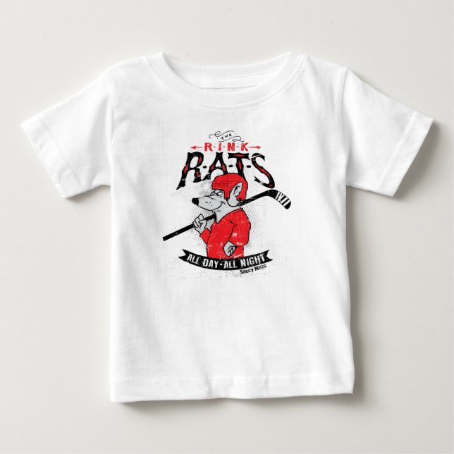Rink Rats Hockey Baby T-Shirt (Front)