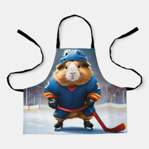 "Rink Rookie: The Ice Hockey Guinea Pig" Apron