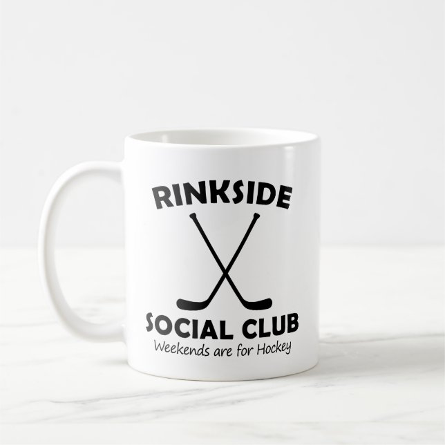 Rinkside Social Club Mother's Day Gift Hockey Mom Coffee Mug (Left)