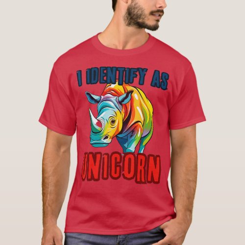Rino Chubby Unicorn Fun Funny  T_Shirt