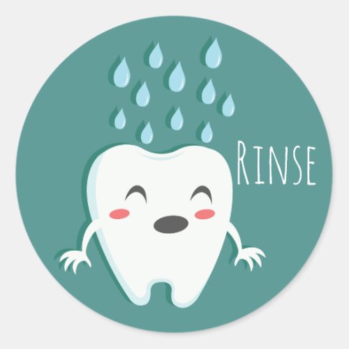 Rinse Dentist  sheet of 20 Stickers