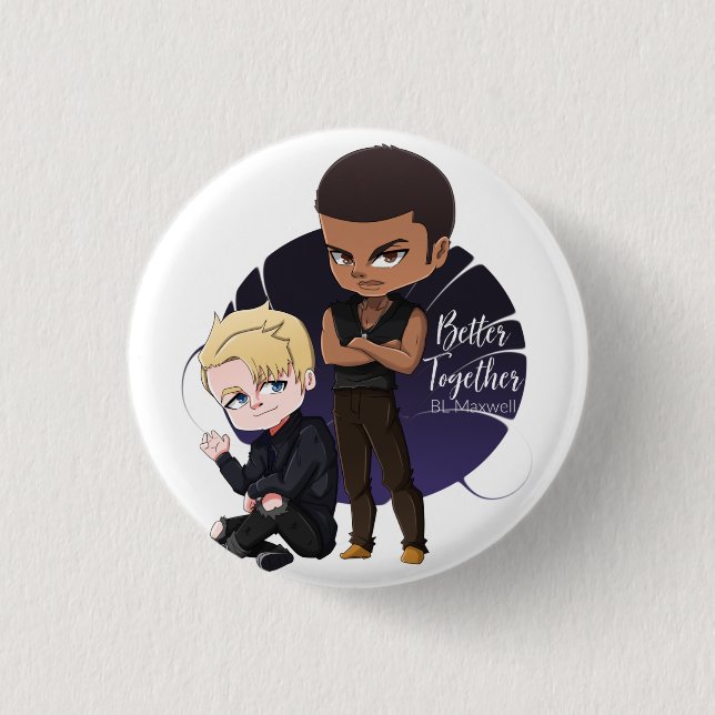 Rio and Caden from Better Together T-Shirt Button (Front)