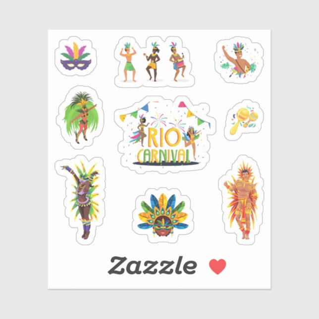 Rio Carnival Stickers (Sheet)