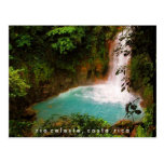 Rio Celeste Waterfall Costa Rica Postcard Rio Celeste Waterfall Costa Rica Postcard