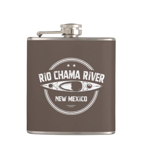 Rio Chama River New Mexico Kayaking Flask